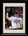 8x10 Framed Eli Manning - New York Giants Autograph Promo Print - Trophy Raised Framed Print - Pro Football FSP - Framed   