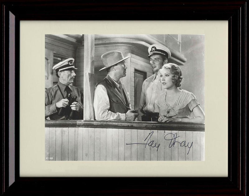 8x10 Framed Fay Wray Autograph Promo Print - Black and White Framed Print - Movies FSP - Framed   