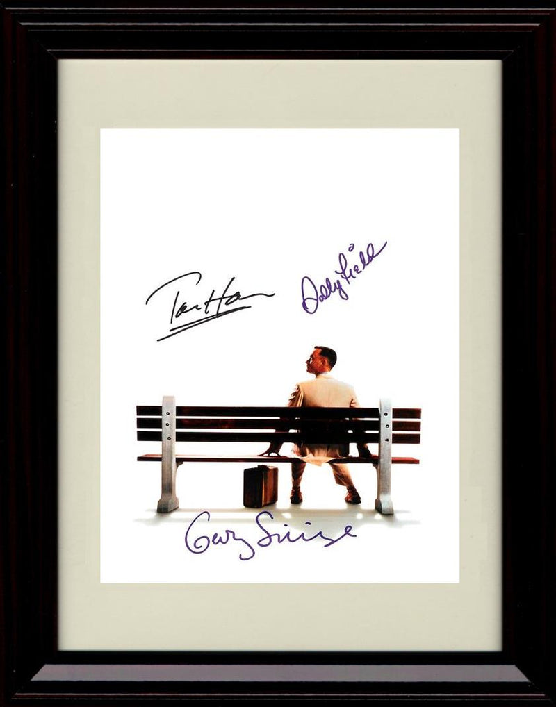 8x10 Framed Forrest Gump Cast Autograph Promo Print - Portrait Framed Print - Movies FSP - Framed   