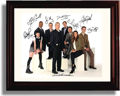 Framed NCIS Autograph Promo Print - NCIS Cast Framed Print - Television FSP - Framed   