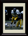 8x10 Framed Franco Harris - Pittsburgh Steelers Autograph Promo Print - Running The Ball Framed Print - Pro Football FSP - Framed   