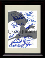 Unframed Game of Thrones Autograph Promo Print - Partial Cast Unframed Print - Television FSP - Unframed   