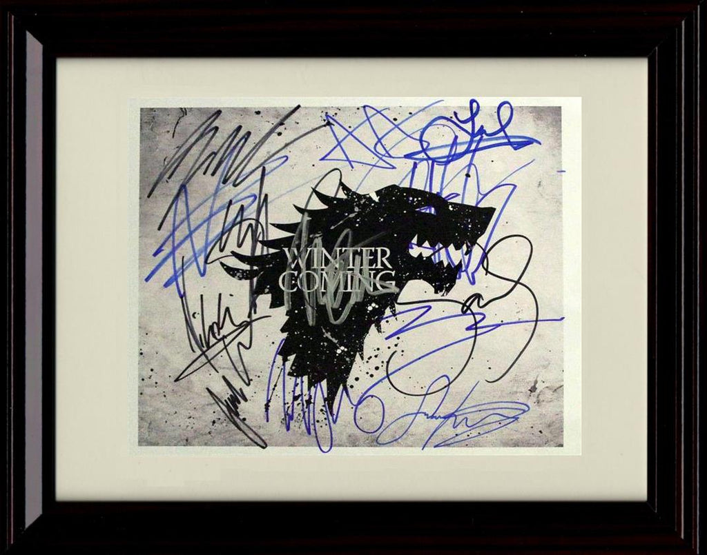 Unframed Game of Thrones Cast Autograph Promo Print - Landscape Unframed Print - Television FSP - Unframed   