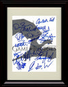 Framed Game of Thrones Cast Autograph Promo Print - Portrait Framed Print - Television FSP - Framed   