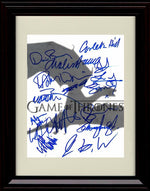 Framed Game of Thrones Cast Autograph Promo Print - Portrait Framed Print - Television FSP - Framed   