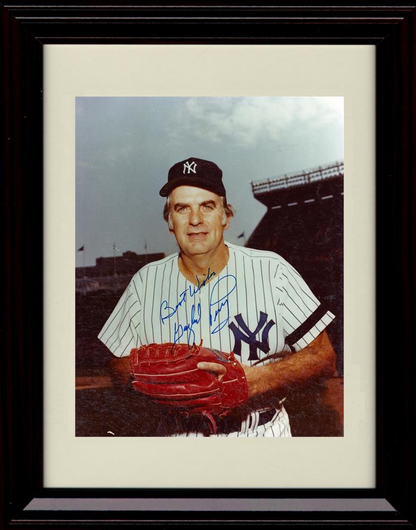 Unframed Gaylord Perry - Pose With Glove - New York Yankees Autograph Replica Print Unframed Print - Baseball FSP - Unframed   