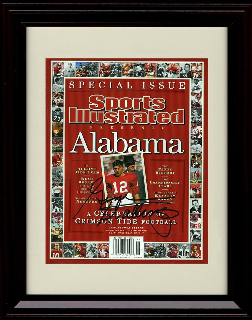 Unframed Gene Stallings Autograph Promo Print - Alabama Crimson Tide- SI Special Issue Unframed Print - College Football FSP - Unframed   