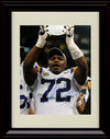 Unframed Glenn Dorsey Autograph Promo Print - LSU Tigers- Holding Trophy Unframed Print - College Football FSP - Unframed   