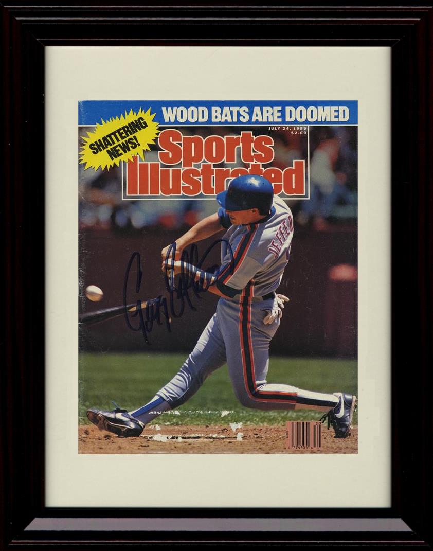 Unframed Gregg Jeffries - Sports Illustrated Wood Bats Are Doomed - New York Mets Autograph Replica Print Unframed Print - Baseball FSP - Unframed   
