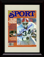 Unframed Herschel Walker Autograph Promo Print - Georgia Bulldogs- Sport Mag Cover Unframed Print - College Football FSP - Unframed   