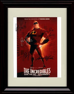 Framed Incredibles Cast Autograph Promo Print - Portrait Framed Print - Movies FSP - Framed   