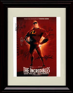 8x10 Framed Incredibles Cast Autograph Promo Print - Portrait Framed Print - Movies FSP - Framed   