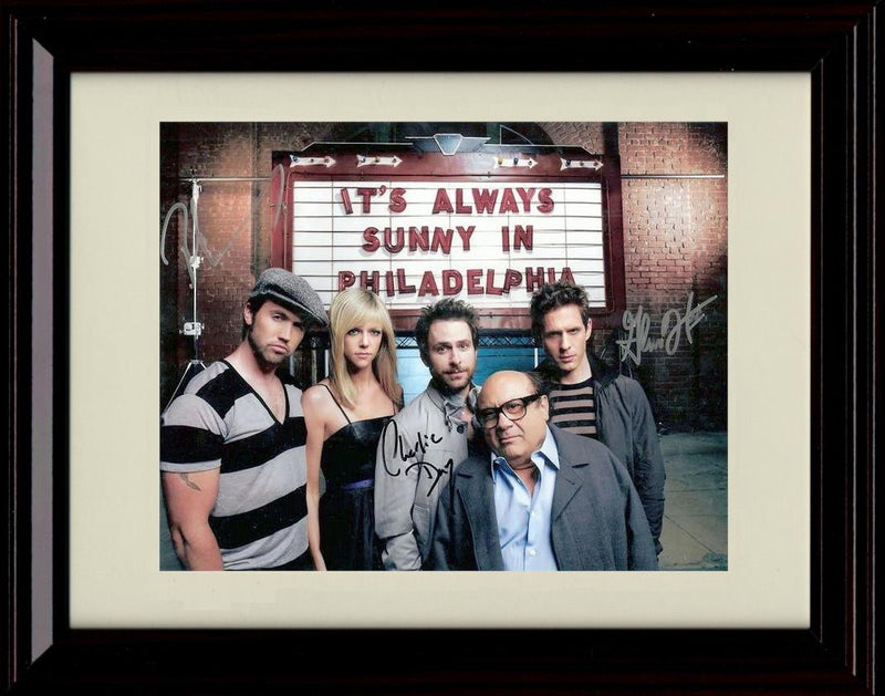 Unframed Its Always Sunny in Philadelphia Autograph Promo Print - Landscape Unframed Print - Television FSP - Unframed   