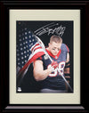16x20 Framed JJ Watt - Houston Texans Autograph Promo Print - Carrying the Flag Gallery Print - Pro Football FSP - Gallery Framed   