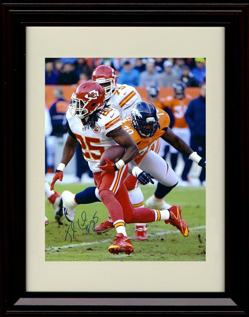 16x20 Framed Jamaal Charles - Kansas City Chiefs Autograph Promo Print - Running The Ball Gallery Print - Pro Football FSP - Gallery Framed   