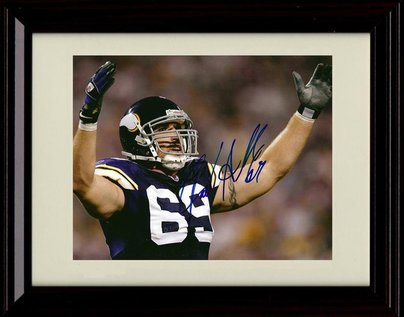 Unframed Jared Allen - Minnesota Vikings Autograph Promo Print - Arms Up Unframed Print - Pro Football FSP - Unframed   