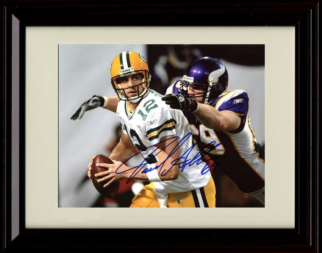 8x10 Framed Jared Allen - Minnesota Vikings Autograph Promo Print - The Sack Framed Print - Pro Football FSP - Framed   
