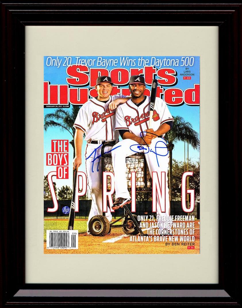 Unframed Jason Heyward and Freddie Freeman - Sports Illustrated The Boys Of Spring - Atlanta Braves Autograph Replica Print Unframed Print - Baseball FSP - Unframed   