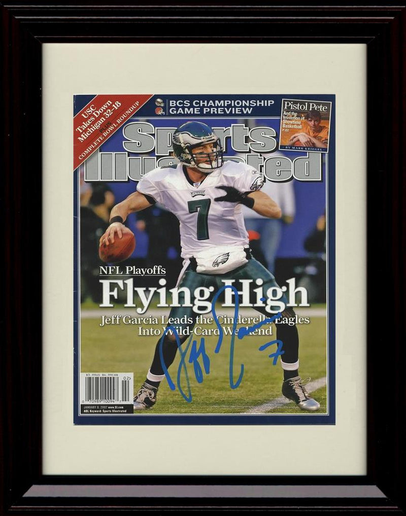 16x20 Framed Jeff Garcia - Philadelphia Eagles Autograph Promo Print - Sports Illustrated Gallery Print - Pro Football FSP - Gallery Framed   