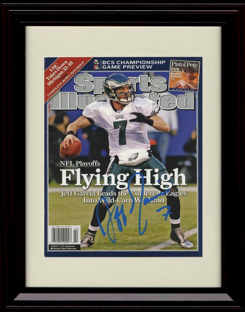 Unframed Jeff Garcia - Philadelphia Eagles Autograph Promo Print - Sports Illustrated Unframed Print - Pro Football FSP - Unframed   
