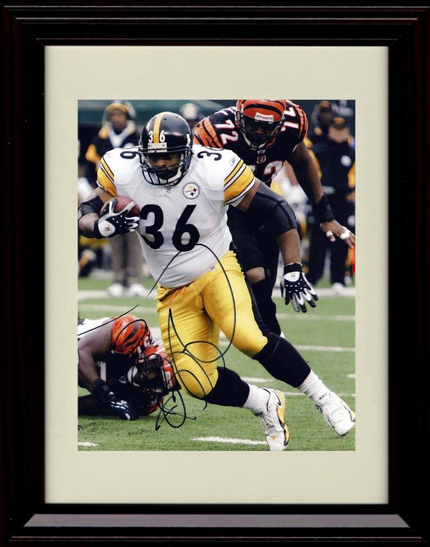 Unframed Jerome Bettis - Pittsburgh Steelers Autograph Promo Print - Running The Ball Unframed Print - Pro Football FSP - Unframed   