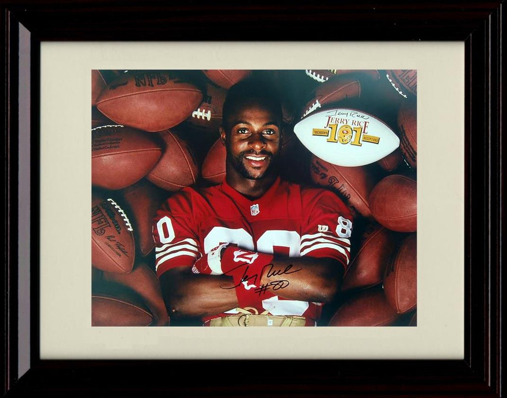 Unframed Jerry Rice - San Francisco 49ers Autograph Promo Print Unframed Print - Pro Football FSP - Unframed   