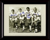16x20 Framed Jethro Pugh And Bob Lilly - Dallas Cowboys Autograph Promo Print - Black And White Group Shot Gallery Print - Pro Football FSP - Gallery Framed   