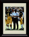 Unframed Jim Harbaugh Autograph Promo Print - Michigan Wolverines- With Coach Bo Unframed Print - College Football FSP - Unframed   