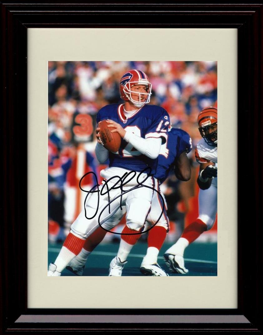 Unframed Jim Kelly - Buffalo Bills Autograph Promo Print - Ready To Pass Unframed Print - Pro Football FSP - Unframed   