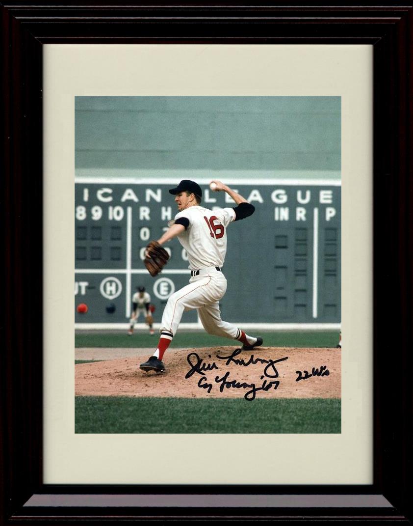 Unframed Jim Lonborg - Pitching Cy Young '67 22 ws - Boston Red Sox Autograph Replica Print Unframed Print - Baseball FSP - Unframed   