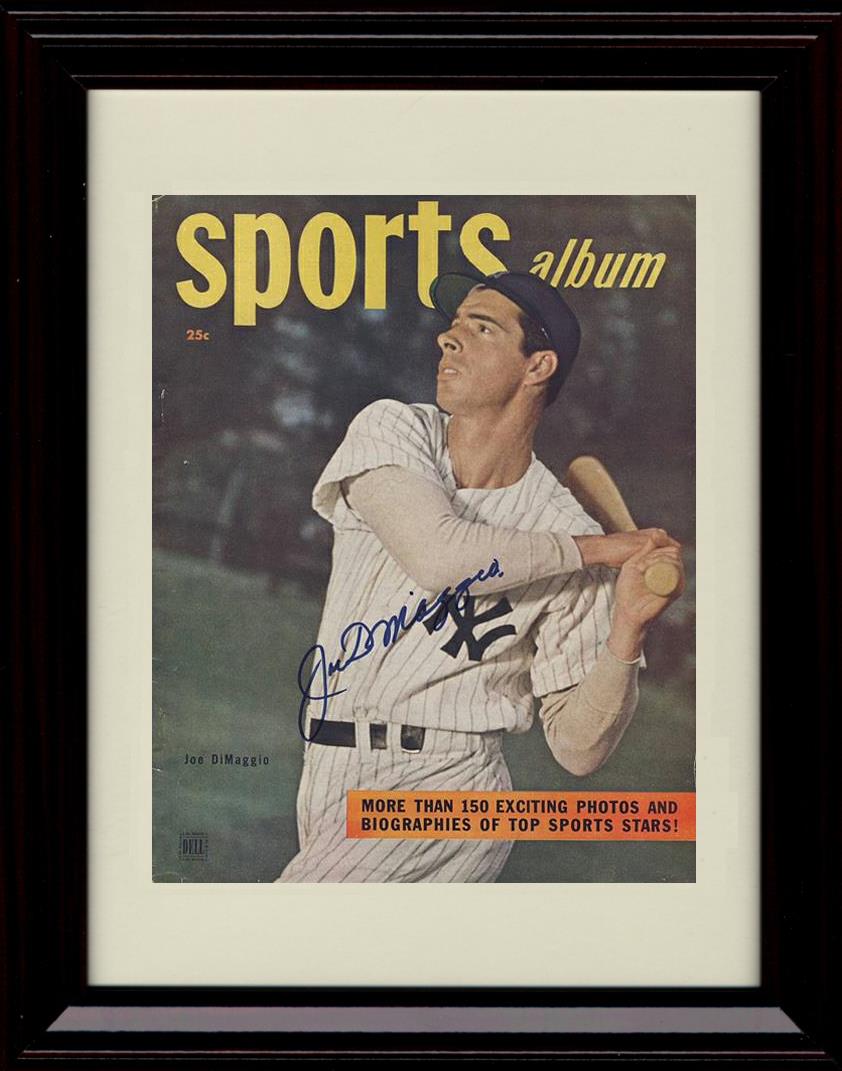 Unframed Joe DiMaggio - 1948 Sports Album Cover - New York Yankees Autograph Replica Print Unframed Print - Baseball FSP - Unframed   