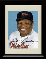 Unframed Joe Durham - Close Up In Color Orioles Cap - Baltimore Orioles Autograph Replica Print Unframed Print - Baseball FSP - Unframed   