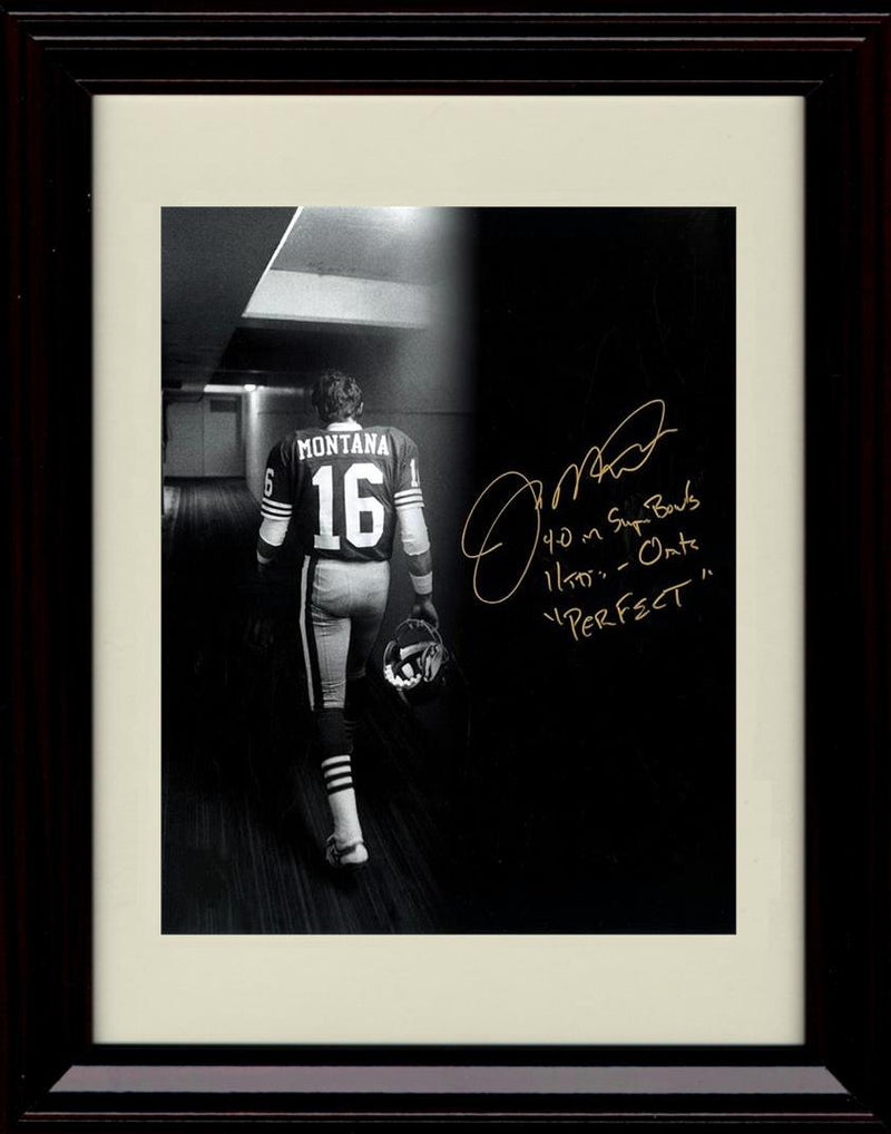 8x10 Framed Joe Montana - San Francisco 49ers Autograph Promo Print - Perfect Framed Print - Pro Football FSP - Framed   