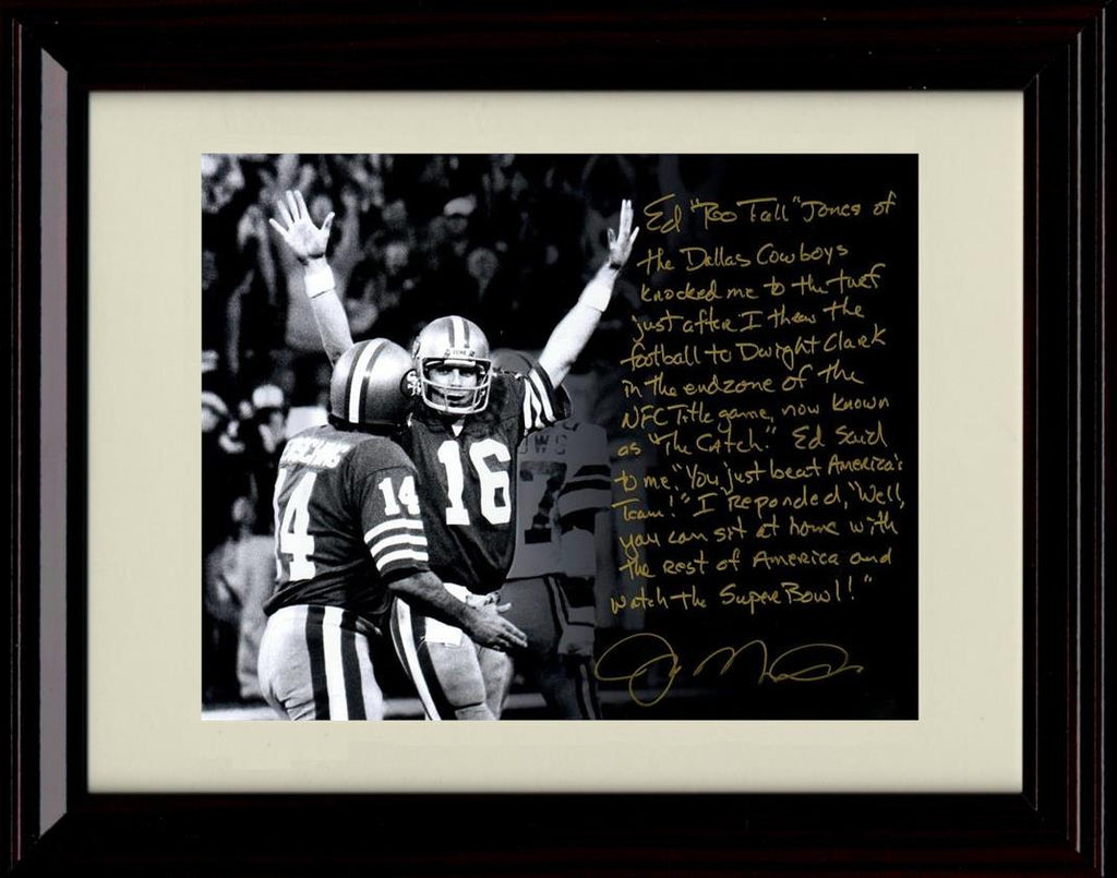 Unframed Joe Montana - San Francisco 49ers Autograph Promo Print - Arms Raised Unframed Print - Pro Football FSP - Unframed   