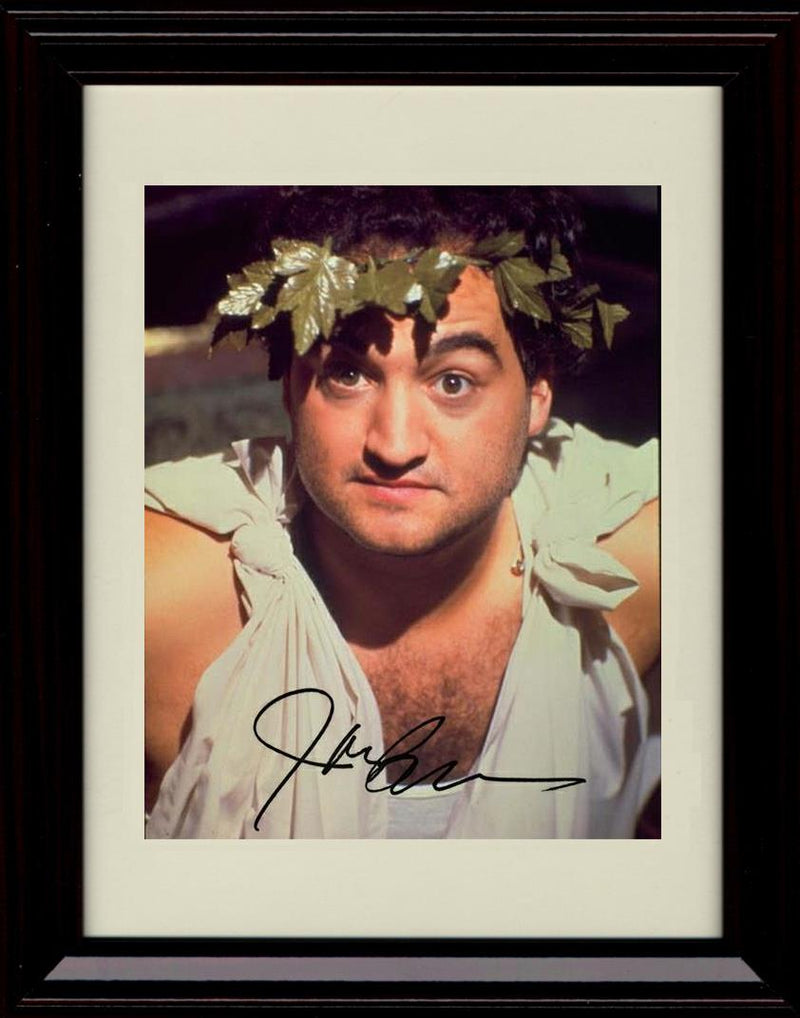 8x10 Framed John Belushi Autograph Promo Print - Animal House Framed Print - Movies FSP - Framed   