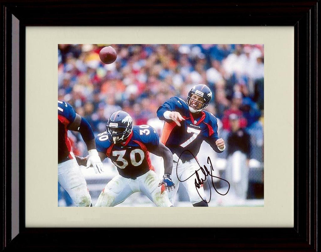 Unframed John Elway - Denver Broncos Autograph Promo Print - Passing Unframed Print - Pro Football FSP - Unframed   