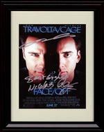 8x10 Framed John Travolta and Nicolas Cage Autograph Promo Print - FaceOff Framed Print - Movies FSP - Framed   