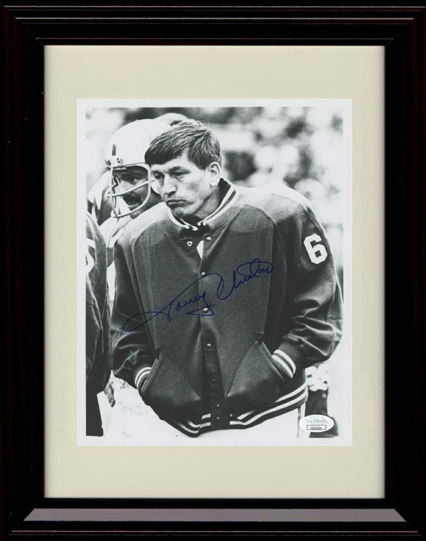 Unframed Johnny Unitas - Baltimore Colts Autograph Promo Print - Black and White Coat Unframed Print - Pro Football FSP - Unframed   