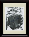 8x10 Framed Johnny Unitas - Baltimore Colts Autograph Promo Print - Black and White Coat Framed Print - Pro Football FSP - Framed   