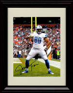 16x20 Framed Joseph Fauria - Detroit Lions Autograph Promo Print - Endzone Celebration Gallery Print - Pro Football FSP - Gallery Framed   