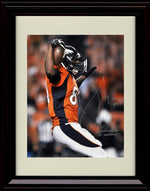 8x10 Framed Julius Thomas - Denver Broncos Autograph Promo Print - Arms Up Profile Framed Print - Pro Football FSP - Framed   