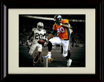 16x20 Framed Julius Thomas - Denver Broncos Autograph Promo Print - Knee Up With Spotlight Gallery Print - Pro Football FSP - Gallery Framed   