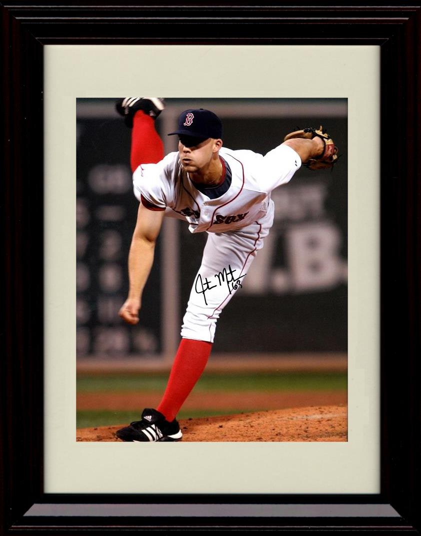 Unframed Justin Masterson - The Pitch - Boston Red Sox Autograph Replica Print Unframed Print - Baseball FSP - Unframed   