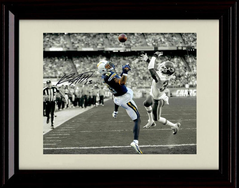 8x10 Framed Keenan Allen - San Diego Chargers Autograph Promo Print - The Catch Framed Print - Pro Football FSP - Framed   