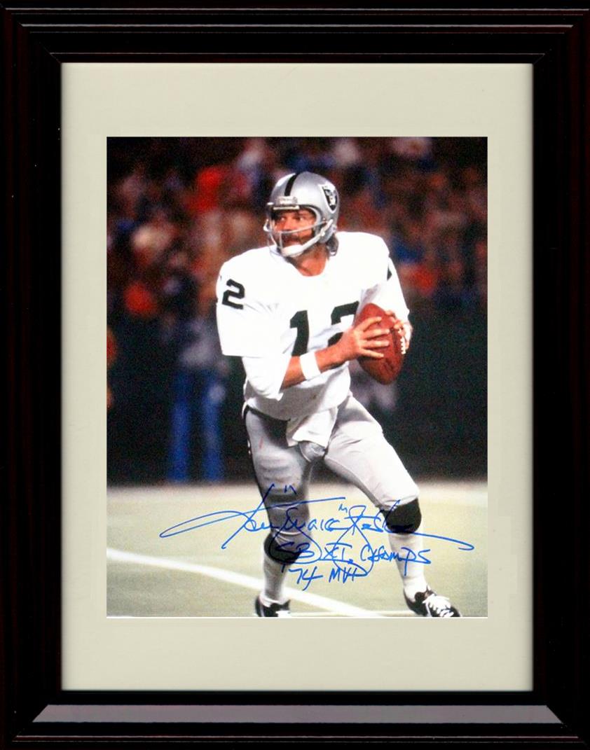 Unframed Ken Stabler - Oakland Raiders Autograph Promo Print - Passing MVP 74 Unframed Print - Pro Football FSP - Unframed   