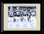 8x10 Framed Klecko, Lyons, Salaam and Gastineau - New York Jets Autograph Promo Print - Sack Exchange Framed Print - Pro Football FSP - Framed   