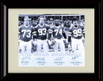 16x20 Framed Klecko, Lyons, Salaam and Gastineau - New York Jets Autograph Promo Print - Sack Exchange Gallery Print - Pro Football FSP - Gallery Framed   