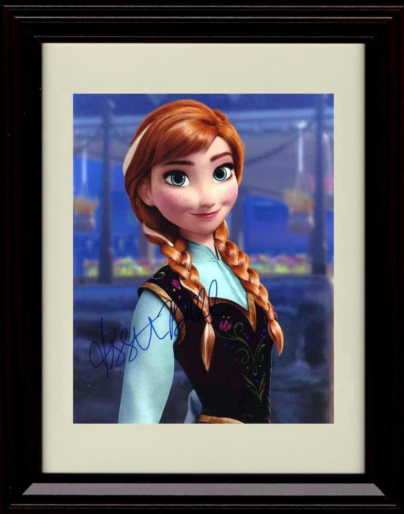 Framed Kristen Bell Autograph Promo Print - Frozen Framed Print - Movies FSP - Framed   