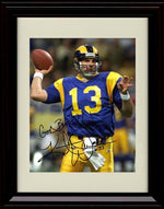 16x20 Framed Kurt Warner - Los Angeles Rams Autograph Promo Print - Passing God Bless You Gallery Print - Pro Football FSP - Gallery Framed   