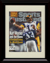 8x10 Framed Kurt Warner - Los Angeles Rams Autograph Promo Print - Sports Illustrated Super Bowl Framed Print - Pro Football FSP - Framed   